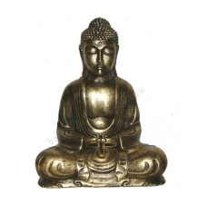 Resin Black Gold Buddha Meditation 55 cm