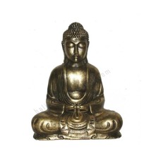 Resin Black Gold Buddha Meditation 40 cm