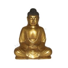 Resin Gold Black Buddha Meditation 40 cm