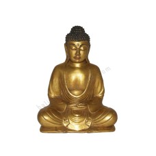 Resin Gold Black Buddha Meditation 30 cm