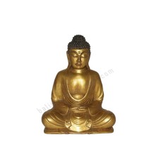 Resin Gold Black Buddha Meditation 25 cm