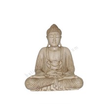 Resin Ivory Serenity Buddha Statue 25 cm