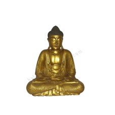 Resin Golden Serenity Buddha Statue 25 cm
