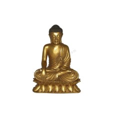 Resin Golden Earth Touching Buddha 25 cm