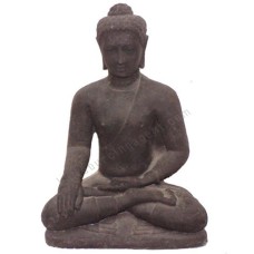 Stone Buddha Earth Touching Garden Statue 50 cm