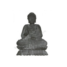 Stone Meditation Buddha Lotus 25 cm