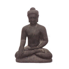 Stone Carved Buddha Earth Touching 35 cm