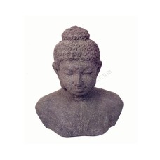 Stone Carved Buddha Head Garden Statue 50 cm