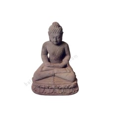 Stone Buddha Meditation On Lotus 20 cm