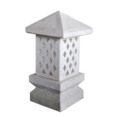 Sandstone Square Garden Lantern 65 cm