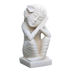 Sandstone Balinese Woman Sculpture 20 cm
