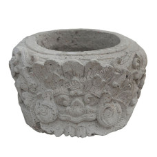 Barong Carved Sandstone Planter Pot 60 cm