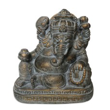 Cast Stone Relaxing Ganesha Sculpture 26 cm