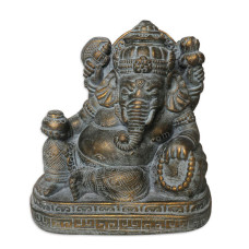 Cast Stone Relaxing Ganesha Statue 26 cm