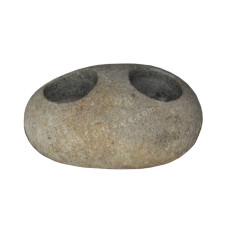 River Stone Tea Light Two Holes