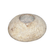 River Stone Tea Light Single Hole