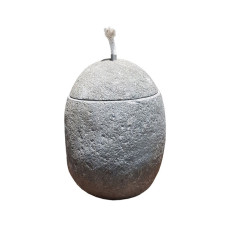Bali River Stone Lantern Oil Lamp 20 cm