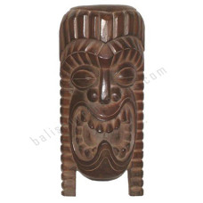Wood Antique Brown TIKI Mask 40 cm