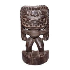 Wood Brown Kanaloa Tiki Totem 30 cm
