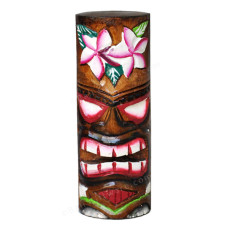 White Flower Hawaiian Tiki Totem 20 cm