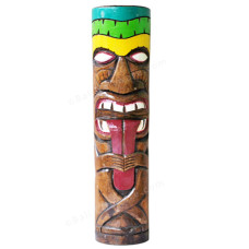 Hawaian Kahuna Chief Tiki Totem 100 cm