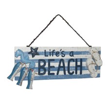 Wooden Hanging Sign LIFE’S A BEACH 40 cm