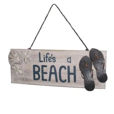 LIFE’S A BEACH Hanging Wooden Sign 50 cm