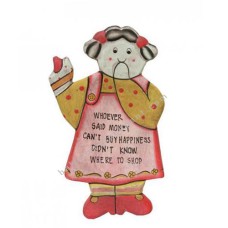 MONEY CAN’T BUY HAPPINESS Wooden Quotes 19 cm