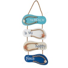 Wooden Hanging Slippers Decoration 55 cm