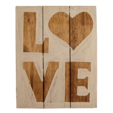 Wooden Square Love Sign 45 cm