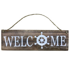 Wood Rustic Welcome Sign 35 cm