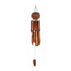 Brown Bamboo Chime Coconut Shell 100 cm