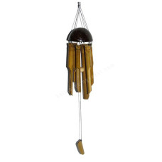 Natural Bamboo Chime Coconut Shell 70 cm