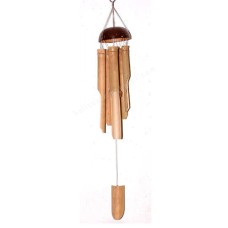 Natural Bamboo Wind Chime Coconut Shell 85 cm