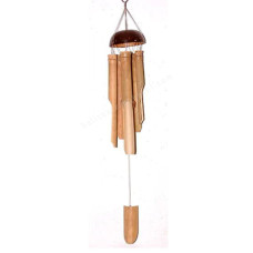 Natural Bamboo Chime Coconut Shell 85 cm