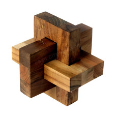 Three Chains Wood Puzzle
