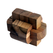 Oval Padlock Wood Puzzle
