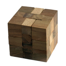 Cube Wood Puzzle Brain Teaser Large
