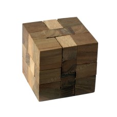 Cube Wooden Puzzle Brain Teaser Medium