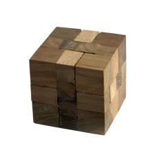 Cube Wooden Puzzle Brain Teaser Small