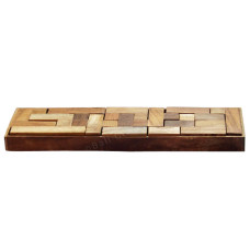 Handcrafted Long Tetris Wood Puzzle